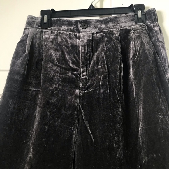 NWT Madewell Velvet Tapered Pleat Pull-On Pants - Picture 5 of 7